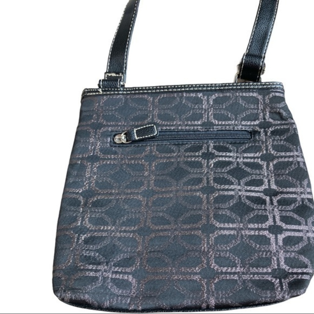 Black bag with bling silver sparkles in design - Picture 5 of 8